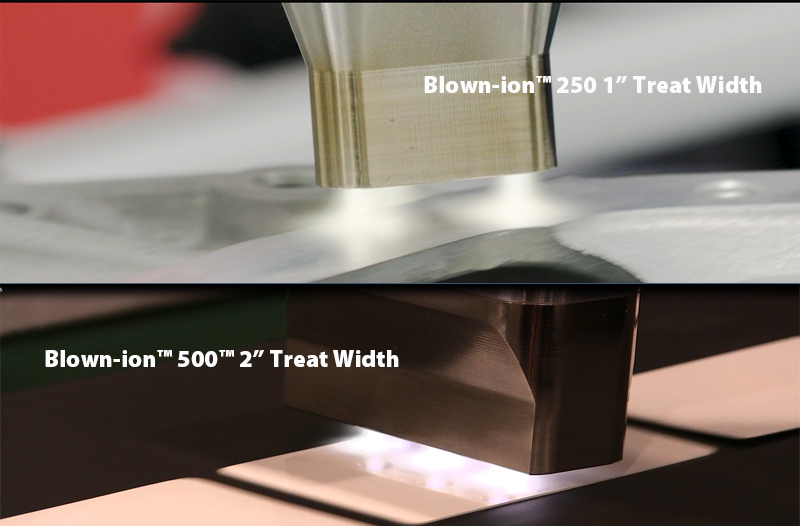 Blown-ion 250 and 500 Plasma Discharge